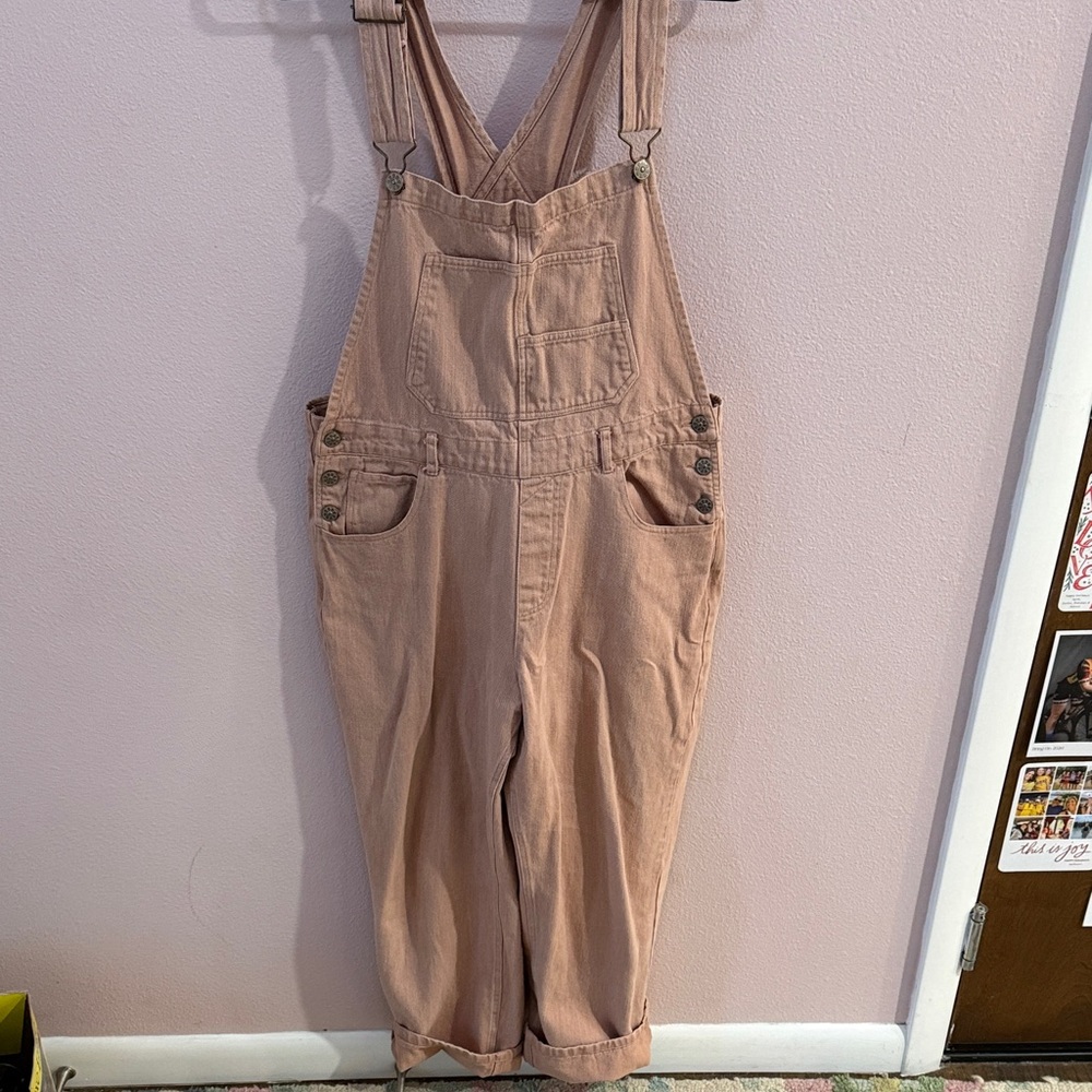 Women's Blush Denim Overalls
